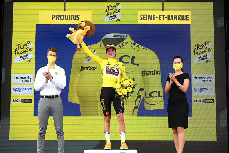 Marianne Boss Wearing the yellow jersey is special.