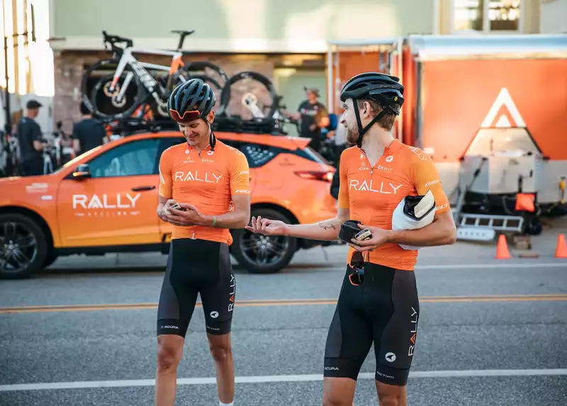 Rally Cycling competes in virtual Tour de France