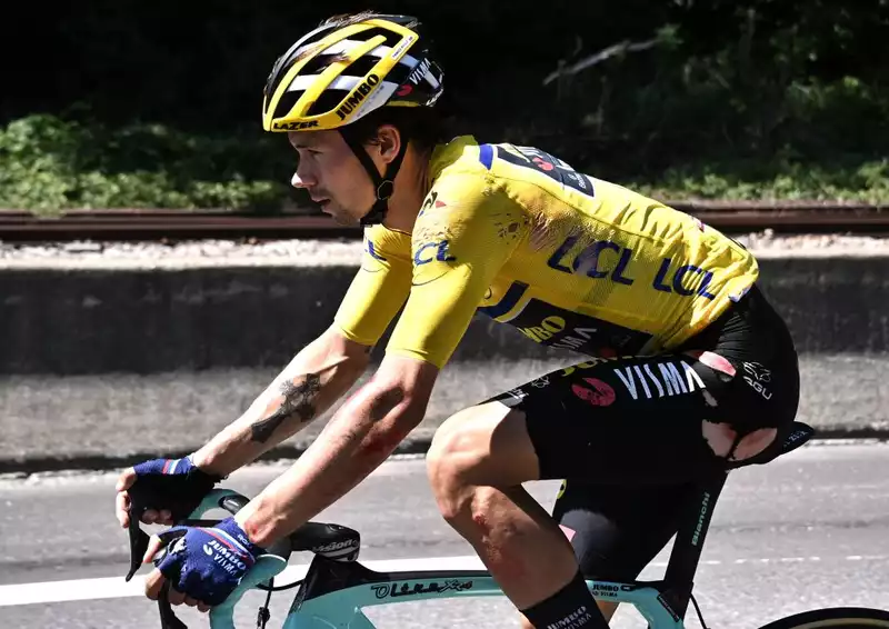 Primo Roglic Abandons Dauphiné Due to Crash Injury