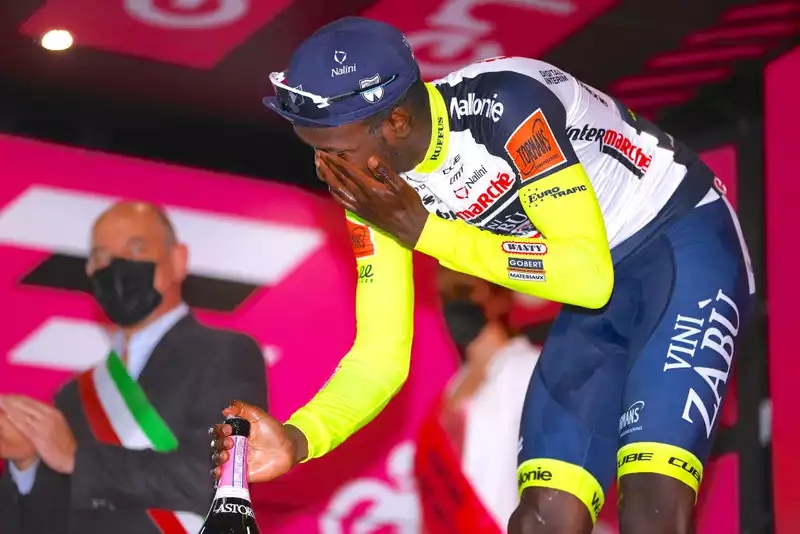 Gil May taken to hospital after historic victory in Giro d'Italia