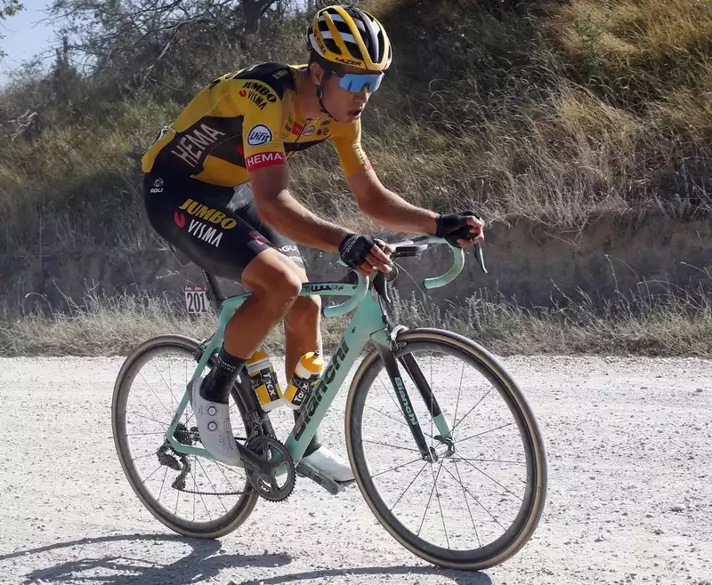 Van Aert adds Strade Bianke winner Bianchi to his collection