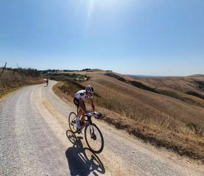 Strade Bianche, held under the scorching Tuscan sun