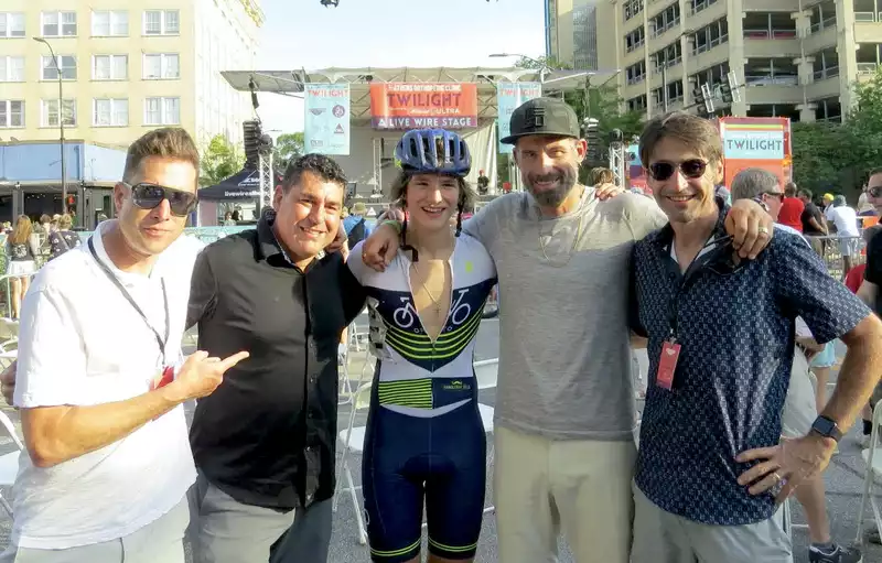 Enzo Hincapie surprised the crowd with a solid finish in the Athens Twilight amateur competition.