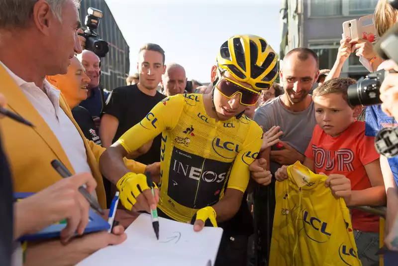 Egan Bernal in Virtual Tour de France Stage 3