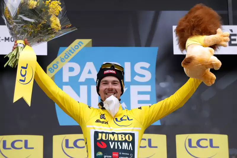 Not the most comfortable": Logrich, who inherited the yellow from Van Aert in Paris-Nice.