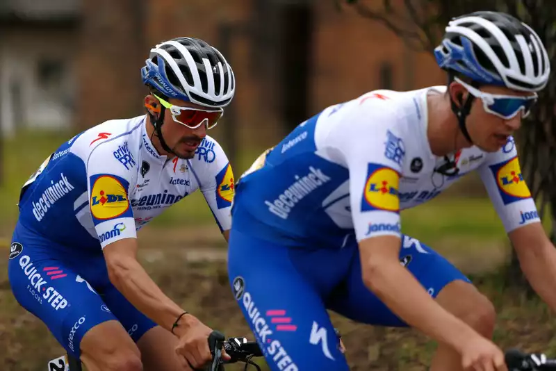 Deceuninck indicates that sponsorship is secured through 2021, but Lefebvia warns of a stall this season.