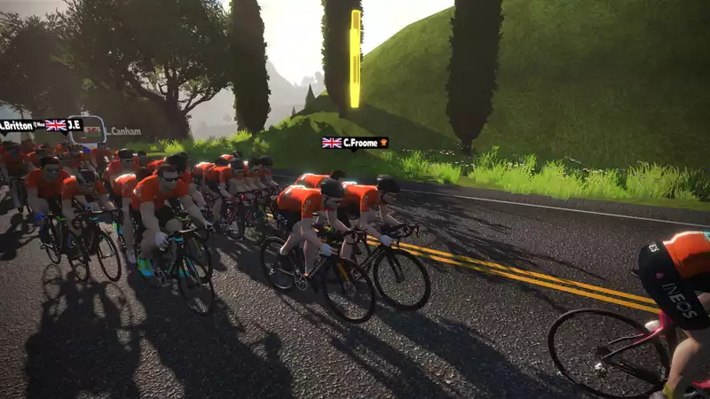 Team Ineos e-Ride breaks Zwift participation record