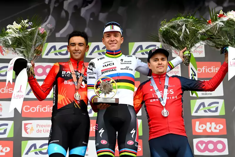 Buitrago continues to make strides on the podium in Liège - Bastogne - Liège