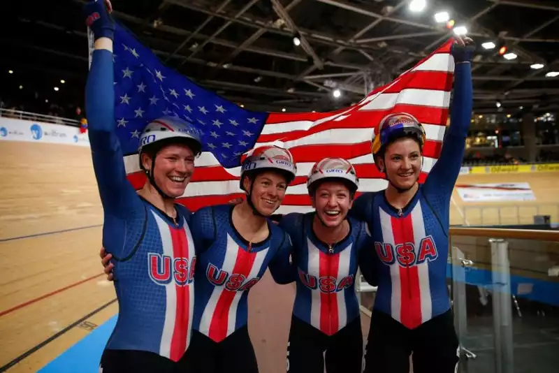 U.S. Women's Team Pursuit Team Wins Fourth World Title in Five Years in Berlin