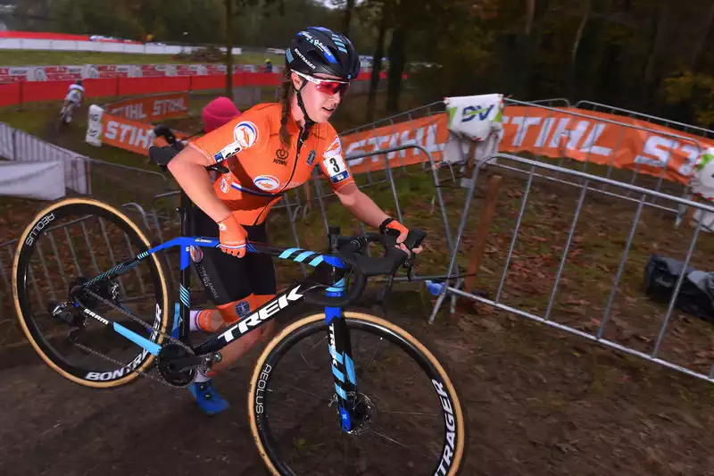 Juan Anroy, who crashed at the Tabor World Cup, is recovering from disc brake damage.