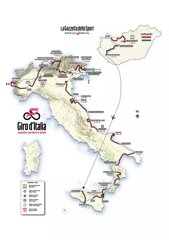 Wild Card Teams Announced for 2020 Giro d'Italia