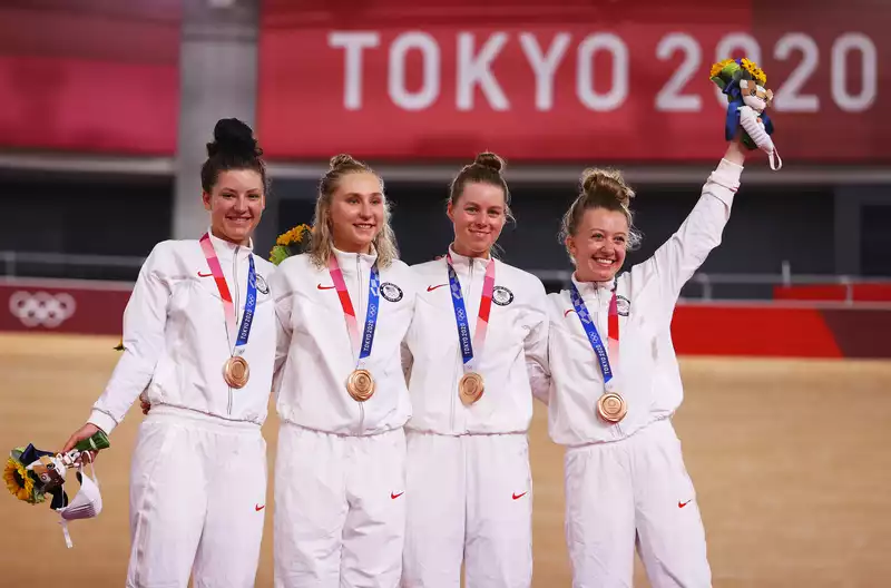 USA Wins Bronze Medal in Olympic Women's Team Pursuit