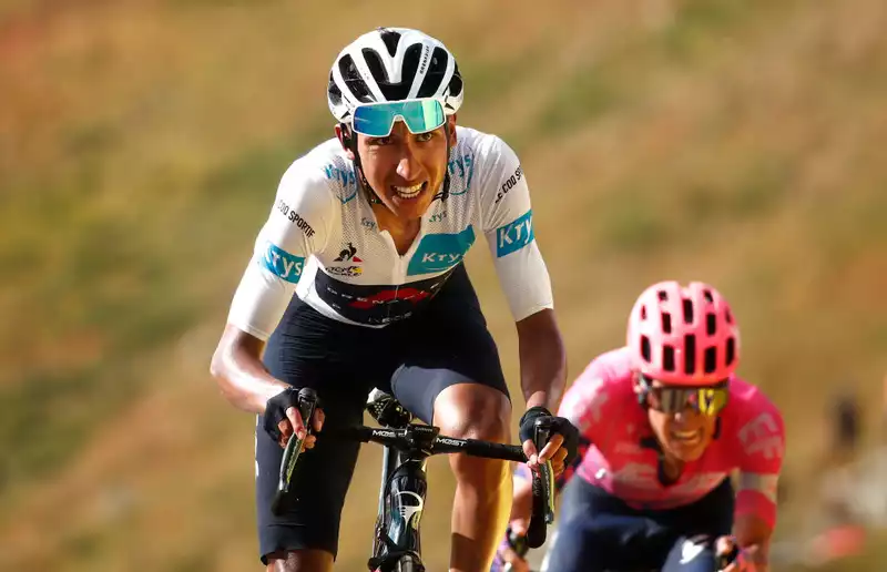 Tour de France champion Bernal drops to third overall in Puy Marie.