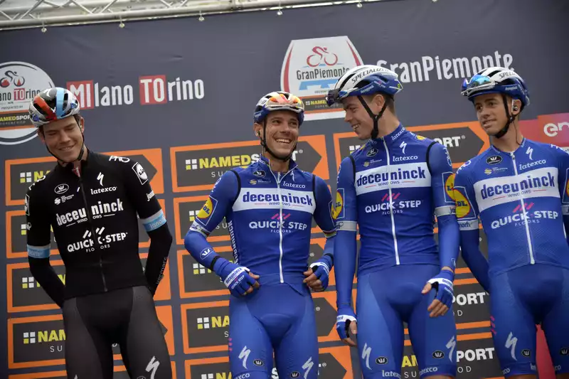 Gilbert and Mas lead Detunink Quickstep at Il Lombardia