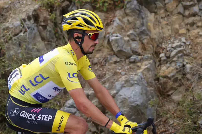 Tour de France: Alaphilippe Ties Thevenet for Number of French Wearing Yellow Jersey