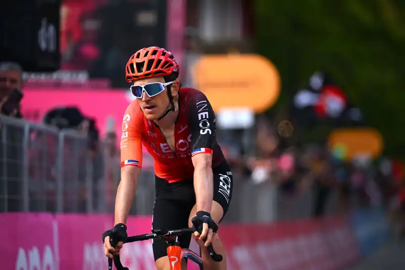 Giro d'Italia's Geraint Thomas Loses in Time Trial, But "I Was Anxious