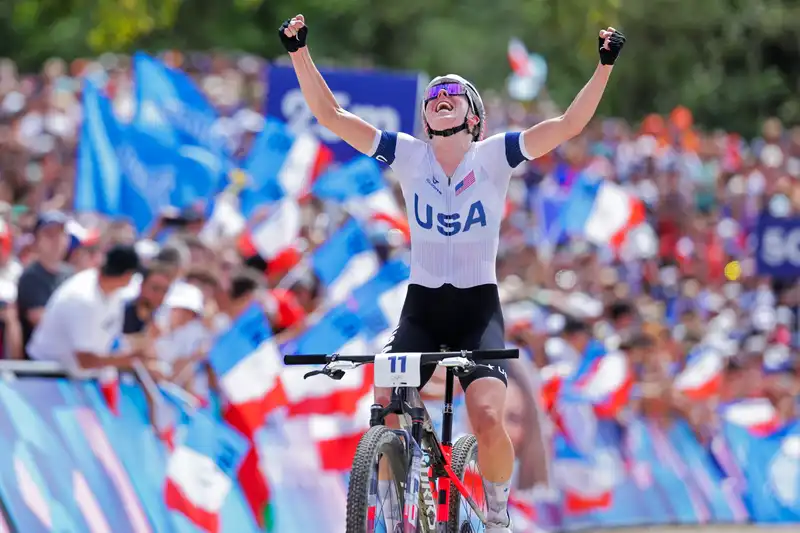 'My legs never hurt' -- Haley Batten bounces back from 'destroyed' wheel to deliver best Olympic mountain bike result in U.S. history