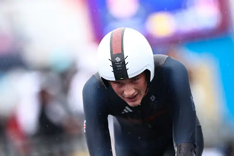 It's hard to get back into a rhythm” - Josh Tarling, after a painful puncture in the time trial at the Paris Olympics.