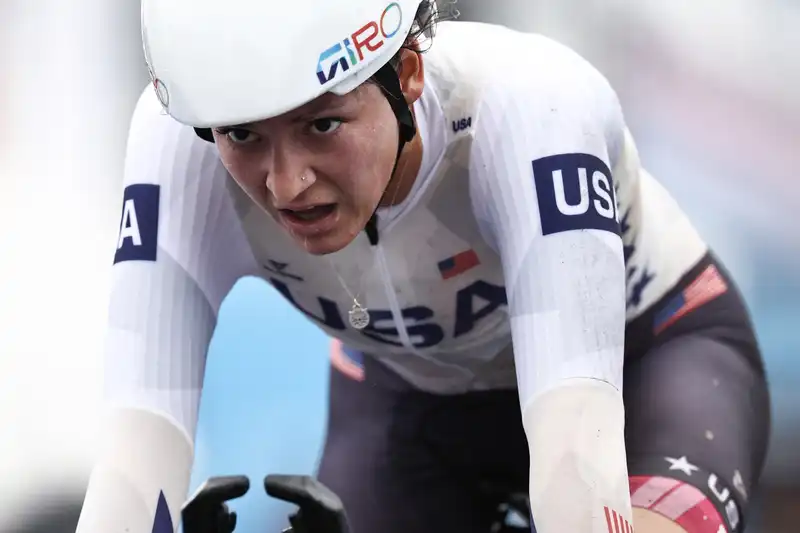 The setting didn't work” - Chloe Dygert has no excuses after crashing in the Olympic Time Trial, ending her gold medal hopes.