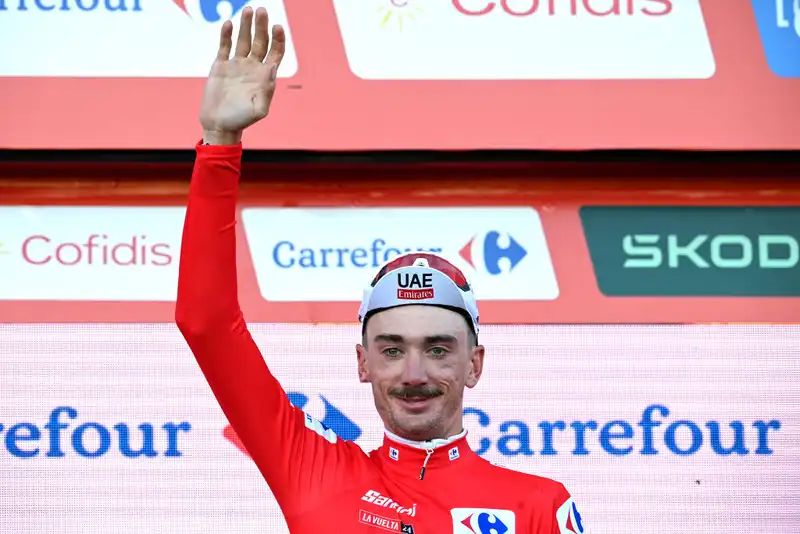 Brandon McNulty takes the leader's jersey at the Vuelta a España, following the wheel tracks of compatriot Sepp Kuss