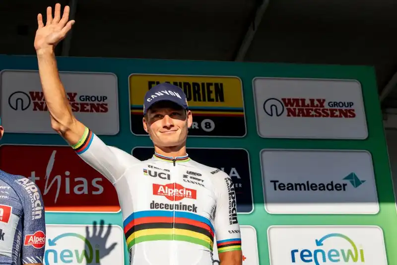 Mathieu van der Poel tries to lose weight for a “slim chance” to defend his world title.