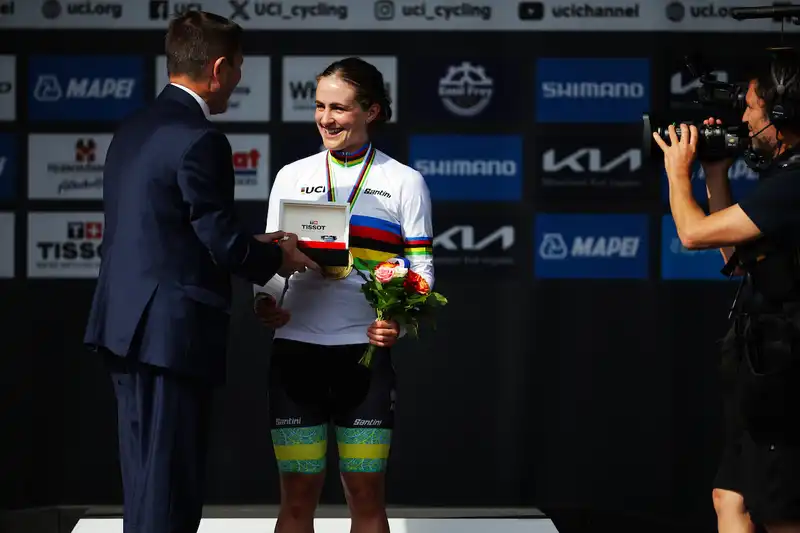 Slipping away over the rainbow - There are no questions left for time trial world champion Grace Brown, but others keep asking.