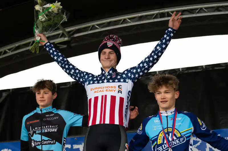 American juniors Matthew Crabbe, Ashlyn Barry and Enzo Edmonds have won big in Cyclocross and track