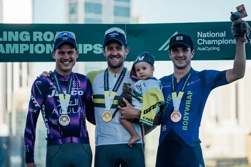 'It was a long time between drinks' - Luke Durbridge ends his home country triumph with a memorable national road race gold medal